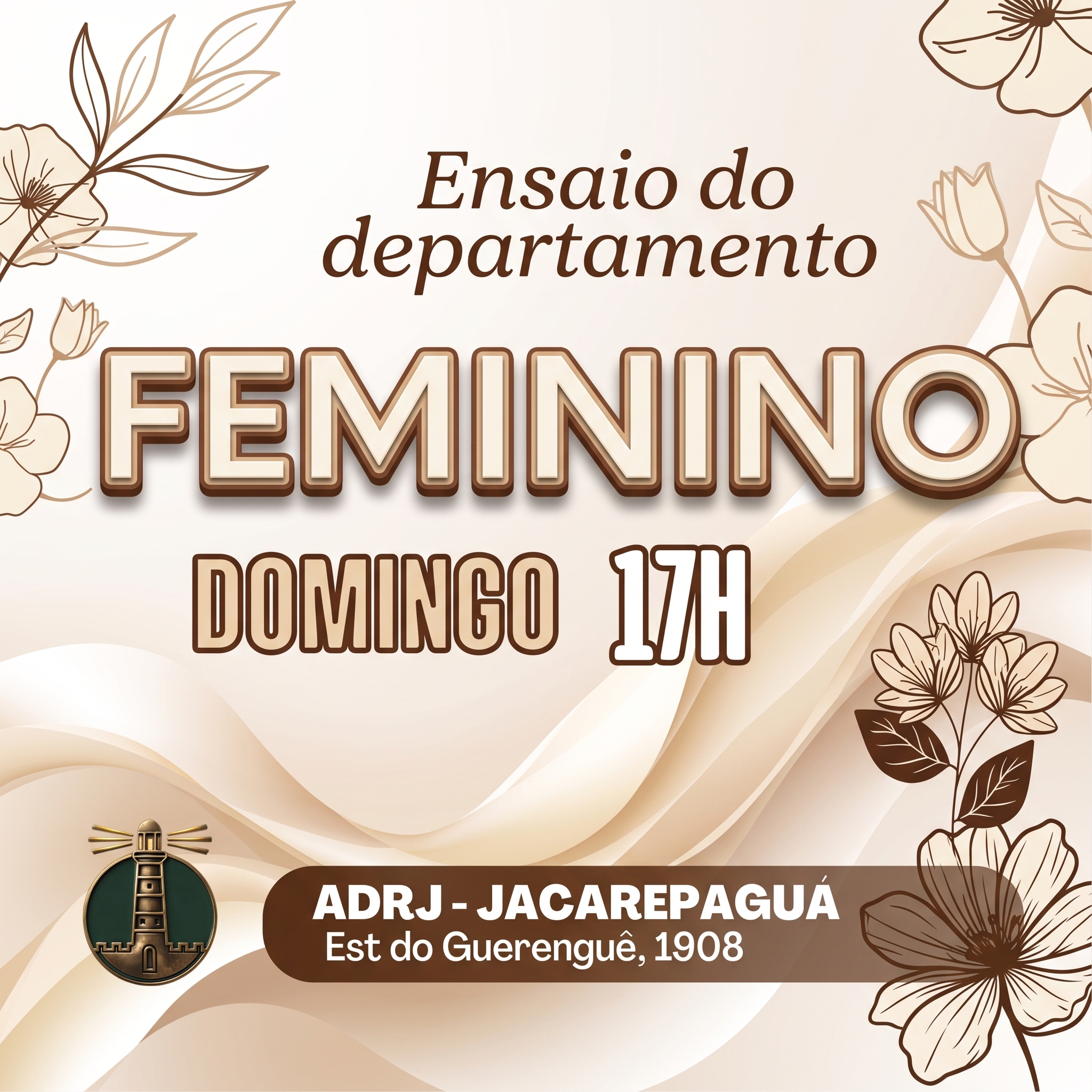 Ensaio do Departamento Feminino